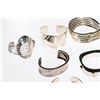 Image 2 : Ten sterling silver bangle bracelets