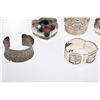 Image 3 : Six stone-set and silver bracelets