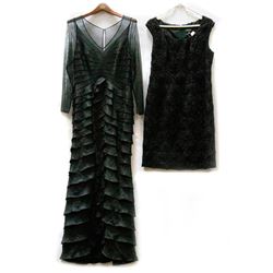 Six designer dresses