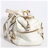 Image 3 : Jimmy Choo Mahala white leather satchel bag