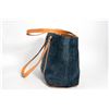 Image 2 : Celine Monogram Logo blue suede tote bag