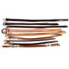 Collection of 9 leather belts