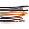 Image 3 : Collection of 9 leather belts