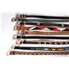 Image 2 : Collection of 9 Southwest leather belts