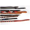 Image 3 : Collection of 9 Southwest leather belts