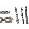 Image 3 : Eight sterling silver link bracelets