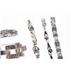 Image 4 : Eight sterling silver link bracelets