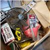 Image 2 : HOLMES TABLE FAN, VIZ VOLTMETER GENIUS BOOST CHARGER AND TOOLS
