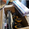 Image 2 : BOX OF POWER TOOLS DEWALT PALM SANDERS, MASTERCRAFT ANGLE GRINDERS
