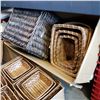 Image 2 : 3 BOXES OF WICKER BASKETS ETC