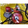 Image 2 : YELLOW CRATE W/ MAKITA SAWZALL, TROUBLE LIGHTS, AIR GRINDER