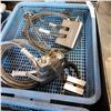 Image 2 : 2 ELECTROLUX CABLE LOCKS W/ CABLE AND KEYS - KEYED DIFFERENTLY