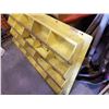 Image 2 : YELLOW WALL MOUNT HARDWARE/PARTS ORGANIZER SHELF