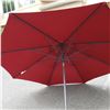 Image 2 : 10 FOOT BURGUNDY PROSHADE SUNBRELLA - NEEDS TOP CAP