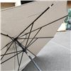 Image 3 : 10 FOOT GREY PROSHADE UMBRELLA - 1 ARM NEEDS REPAIR, NO CAP, AS IS