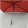 Image 3 : 6 FOOT BY 9 FOOT BURGUNDY RECTANGULAR MARKET UMBRELLA