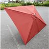 Image 4 : 6 FOOT BY 9 FOOT BURGUNDY RECTANGULAR MARKET UMBRELLA
