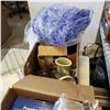 Image 2 : KITCHEN ITEMS, 2 WOVEN BLANKETS, AND FOOD PROCESSOR