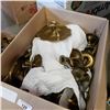 Image 2 : BOX OF BRASS AND METAL CANDLE STICKS