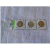 Image 1 : 3 USA J.F. KENNEDY SILVER HALF DOLLARS 1967, 1968, 1969