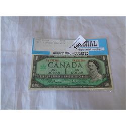 1967 1 DOLLAR BANK NOTE