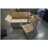 Image 1 : 4 NEW FOLDING BAMBOO CHAIRS