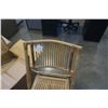 Image 2 : 4 NEW FOLDING BAMBOO CHAIRS