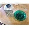 Image 1 : BELLA LUX VASE AND GREEN BOWLS