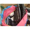 Image 2 : 2 BASEBALL GLOVES, 2 SOFT BALLS, AND SIZE 12 ROLLERBLADES