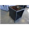 Image 3 : BRAND NEW STEEL FRAME WICKER OUTDOOR SIDE TABLE RETAIL $199