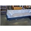 Image 3 : BRAND NEW RATTAN PATIO GIANT "L" SHAPE OUTDOOR RATTAN SECTIONAL 114"x89", ALUMINUM FRAME, LIGHT GREY