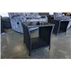 Image 2 : BRAND NEW STEEL FRAME WICKER OUTDOOR SIDE TABLE RETAIL $199