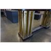 Image 2 : BRASS AND WOOD HALL TABLE
