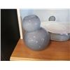 Image 2 : HANDMADE POLISH VASES AND 6 ITALIAN PORCELAIN PLATES