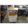 Image 1 : WHITE 1 DRAWER CUPBOARD STAND