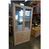 Image 1 : OAK DISPLAY CABINET