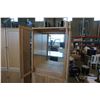 Image 3 : OAK DISPLAY CABINET