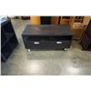 Image 1 : ESPRESSO ROLLING 2 DRAWER TV STAND