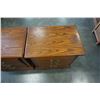 Image 2 : PAIR OF OAK 2 DRAWER NIGHTSTANDS