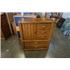 Image 1 : OAK 5 DRAWER DRESSER