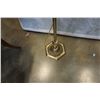 Image 2 : BRASS FLOOR LAMP W/ SCALLOPED CONE SHADE