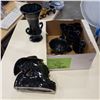 Image 1 : BLACK PORCELAIN AND GLASSWARE