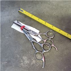 NEW STAINLESS BARBERS SCISSORS