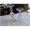 Image 1 : 2 GLASS CANDLESTICKS