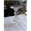 Image 2 : 2 GLASS CANDLESTICKS