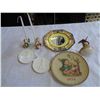 Image 1 : HUMMEL CANDLESTICKS, WALL POCKET AND PLATES, AND WEDGEWOOD PLATE