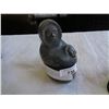 Image 4 : 2 SOAP STONE FIGURES, STON BOOK END, AND SALT ROCK