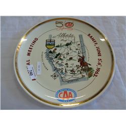 50TH ANNIVERSARY CAA BANFF 22K GOLD COLLECTOR PLATE