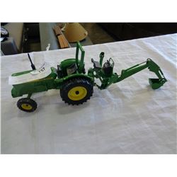 JOHN DEERE DIE CAST TRACTOR W/ EXCAVATOR
