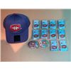 Image 1 : NEW MONTREAL CANADIANS FANATICS HAT, 2 BELT BUCKLES, AND 10 FLASHING PINS - RETAIL $200